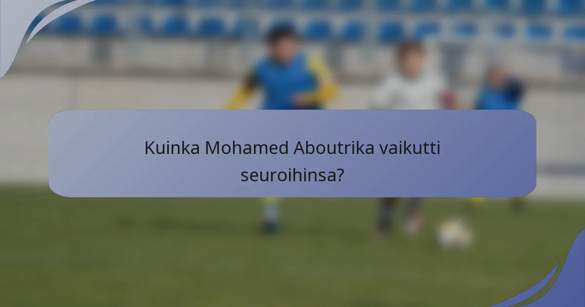 Kuinka Mohamed Aboutrika vaikutti seuroihinsa?